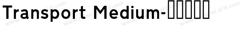 Transport Medium字体转换